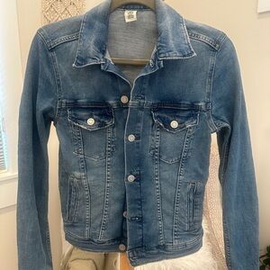 &Denim Blue Denim Jacket / size 6 / fitted style